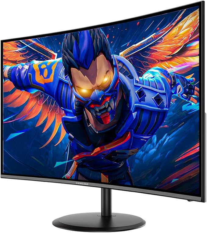 Viewedge Curved Gaming Monitor 27 inch 180Hz FHD 1080P VA Screen 1800R Computer Monitor 1ms with FreeSync Low Motion Blur DisplayPort HDMI Monitor Built-in Speakers