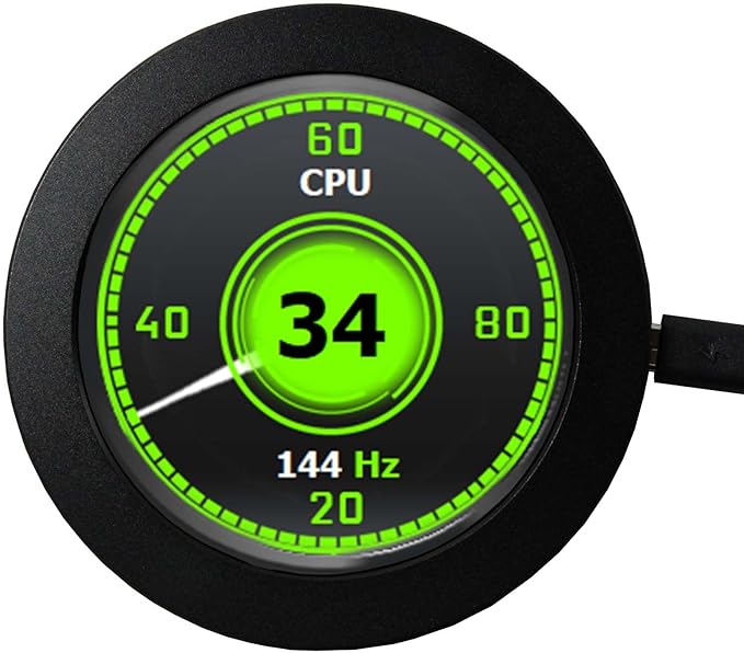 2.1 inch 480X480 IPS 450nit LCD Round MonitorVideo PortMicro USB Powerfor DIY CPU GPU Temperature PC Case Display