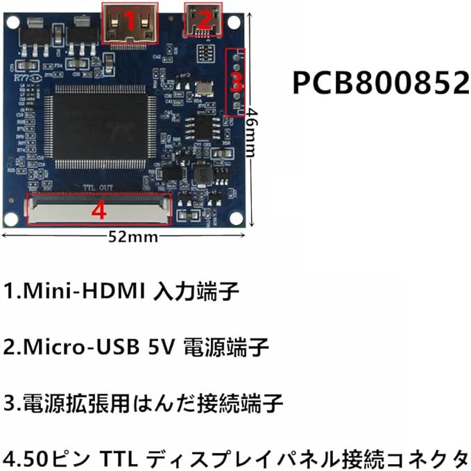 Generic 7 Inch 1024 * 600 DIY Portable LCD Display Screen Monitor Mini-HDMI Driver Control Board PC Computer Secondary Screen black 7C GQ -852