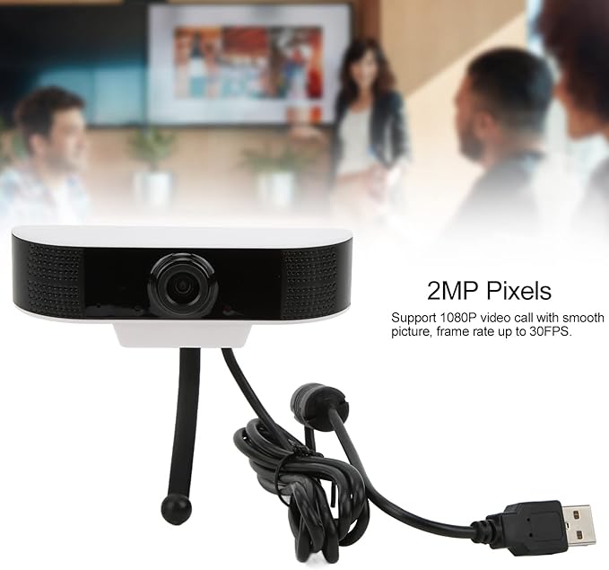 Computer Web Camera USB2.0 Mini Webcam 1080P 30FPS 2MP Pixels High Compatibility Automatic Focus - Smooth Video Conferencing Easy Installation for and Android