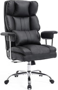 Big and Tall Office Chair 400lbs Wide Seat Executive Office Desk Chair High Back Computer Gaming ChairLumbar Support Computer Chair for Heavy PeopleBlack