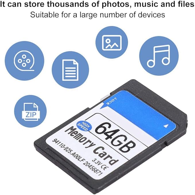 Camera Memory Card Micro Memory Card High Speed Memory Card for Providing Practicality and Efficiency (64G)