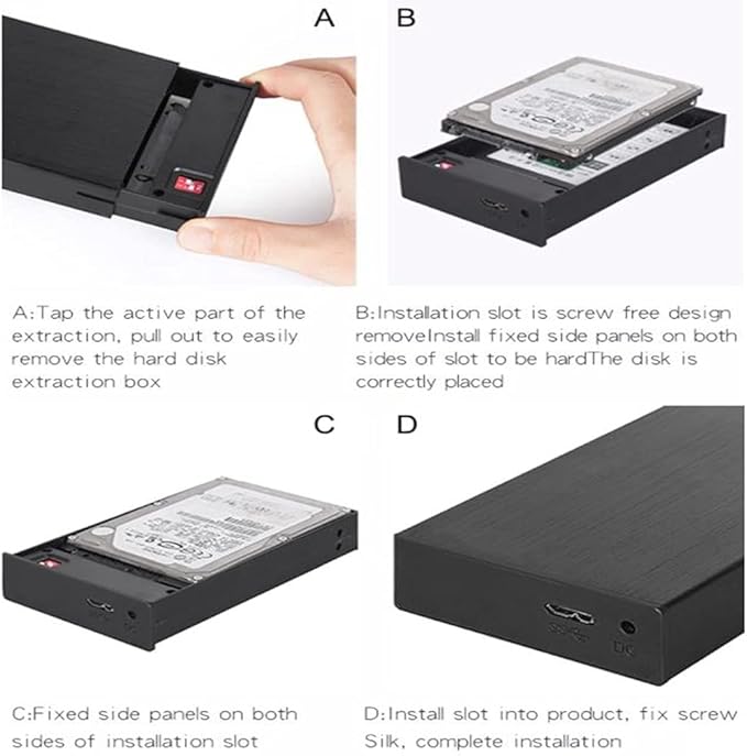 HDD USB3.0 2.5inch SATA Hard Drive Box 5Gbps External HDD Docking Station Support 2TB