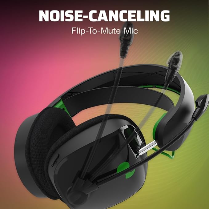 PDP Phantom Air Dual-Mode Wireless Gaming Headset for Xbox Series X|S Xbox One PC - Bluetooth Rechargeable 35-Hour Battery 50mm Drivers On-Ear Headphone Controls Officially Licensed: Black