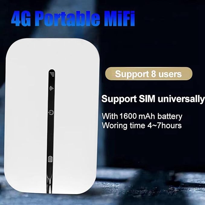 2X 4G Pocket MiFi WiFi Router 150Mbps WiFi Modem Car Mobile WiFi Wireless Hotspot with Sim Card Slot Portable WiFi