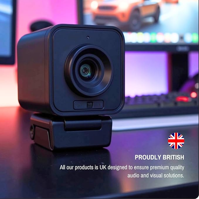 Project Telecom 1080p Wireless Webcam with Microphone – USB PC Camera for Laptop &amp Desktop Full HD Streaming Web Camera for Video Calls Zoom Remote Meetings – Plug &amp Play USB Web Cam