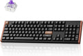 Keychron K10 HE Hall Effect Keyboard Wireless Magnetic Switch Hot Swappable Adjustable Actuation Rapid Trigger Mode with Aluminum + Wood Frame Full-Size Custom RGB for Mac Windows Linux - Black