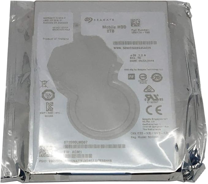 Seagate 2TB SATA 5.4K RPM 32MB 2.5IN (ST2000LM007)