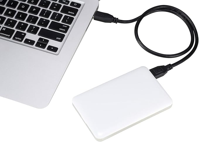 U3 2.5 inch USB 3.0 NTFS Portable External Hard Drive - White (400GB)
