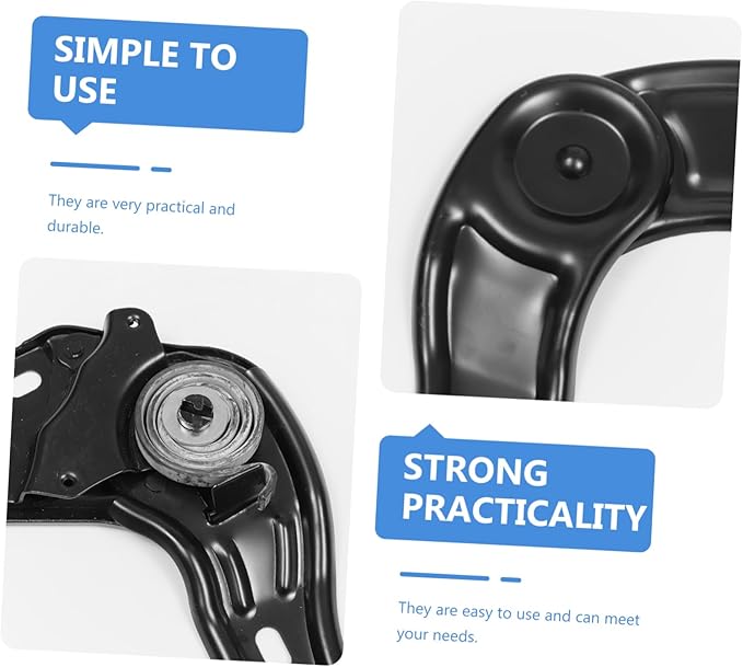 Healifty 6 Pcs Professional Multi Angle Chair Regulators Gaming Chair Adjusters Replacement Parts with Iron Core and Plastic Shell Black
