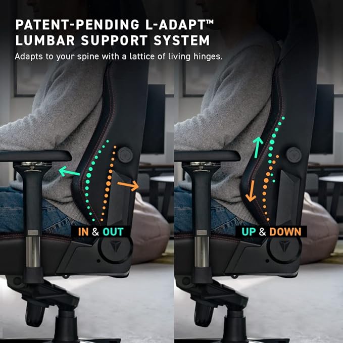 Secretlab Titan Evo Stealth Gaming Chair - Reclining Ergonomic &amp Comfortable Computer Chair with 4D Armrests Magnetic Head Pillow &amp 4-Way Lumbar Support - Black - Leatherette