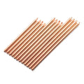 Malockos 4mm Pure Copper Tube Tubing 100/150/200/250/300/400mm for Computer Laptop Cooling Notebook Heat Pipe Round - (Specification: 4x50mm 4pcs)