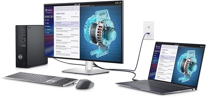 ANYHDD Dell P2725H 27 Full HD 1920 x 1080 Monitor - 1 Year Warranty Computer Monitor Screen Bundle with Power Cable USB 3.0 Upstream Cable DisplayPort + HDMI Cables + Cloth
