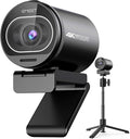 EMEET S600 4K Webcam with Tripod for Streaming - Sony 1/2.55'' Sensor PDAF Autofocus 1080P@60FPS 2 Noise Reduction Mics Built-in Privacy Cover 73° FOV Streaming Webcam for Product/Game/Beauty