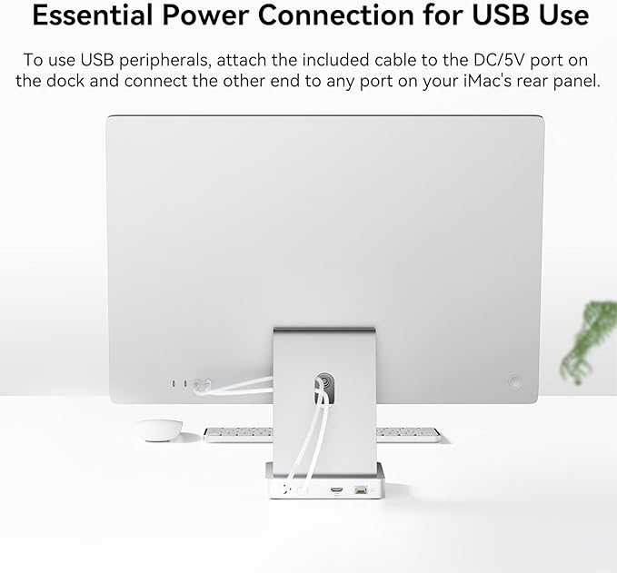 AGEEN 14-Port Upgraded 10Gbps USB Hub for iMac 24 inch 2021/2023/2024 M1/M3/M4 iMac Accessories with 5 USB-A 3.2 2 USB-C 3.2 4K@60Hz HDMI Gigabit Ethernet SD/TF SSD Enclosure(SSD Not Included)