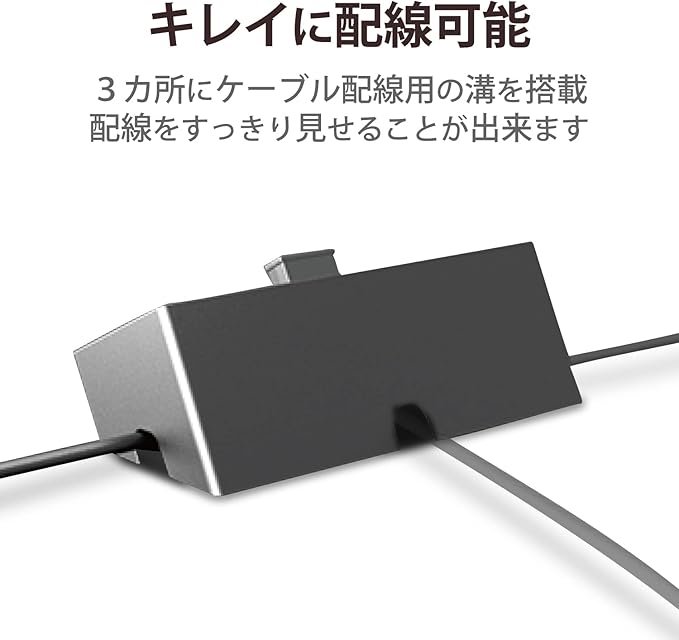 Elecom U2H-TZS428BXBK USB Hub 2.0 Bus Power 4 Ports 39.4 inches (100 cm) Individual Switch Functionalism Compatible with MacBook Surface Pro Chromebook Laptop Nintendo Switch Black