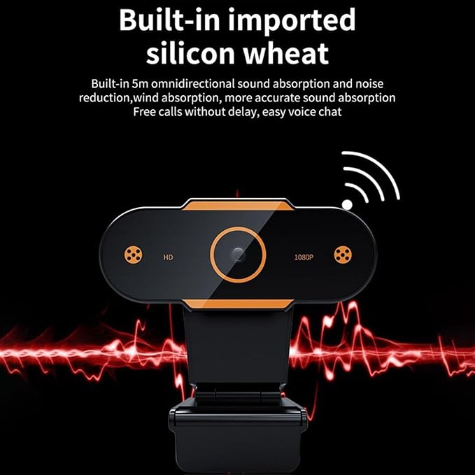 1080p HD Streaming Webcam with Microphone USB PC Camera for Gaming &amp Desktop 110° Wide Angle Fast Auto Focus Ideal for Video Calls &amp Live Streaming