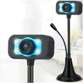 Computer Camera USB HD Webcam 1280 * 1024 USB Driver Free Web Camera with Built-in Noise Reduction Microphone for Laptop Live Broadcast Video (Color : As Show)