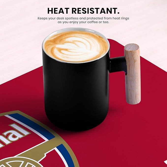 Head Case Designs Officially Licensed Arsenal FC Full Color Crest Logo &amp Patterns 23.62 x 11.81 x 0.12 inches (600 x 300 mm) - L Gaming Office Desk PC Keyboard Mouse Mat Pad