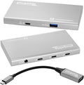 Plugable 5-in-1 Thunderbolt 4 HubSingle 8K or Dual 4K Display 4K HDMI Adapter Included Thunderbolt 4/3 USB4USB-C Expansion for Modern Mac and Windows Systems Driverless