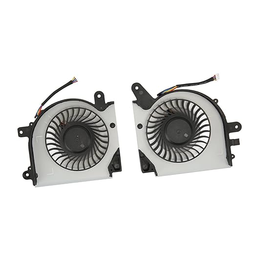 Laptop Cooling Fan for GF75 Thin 8RC 8RD 9SC Enhanced Heat Dissipation Strong Construction Small and Lightweight Notebook Cooler Easy to Install (CPU and GPU)