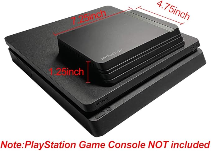 Avolusion HDDGear Pro X 8TB USB 3.0 External Gaming Hard Drive (Pre-formatted for PS4 Pro Slim Original) (Renewed)