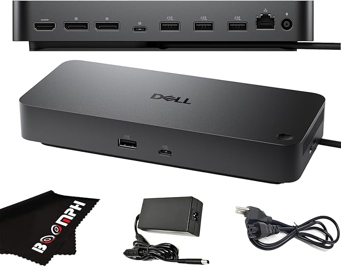 Dell Pro Dock WD25 USB-C Docking Station – 100W Power Delivery Dual FHD or Single 4K Display Support HDMI DisplayPort Ethernet – Boomph's Ultimate Performance Dock Solution for Your Workspace.