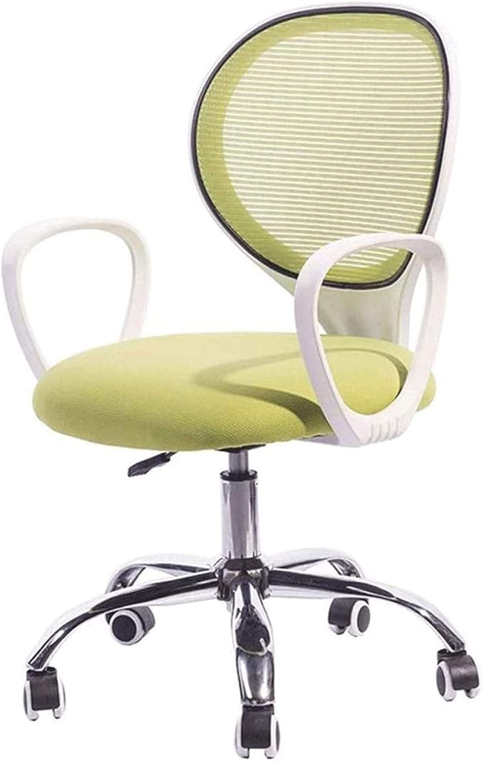Office Chair Gaming Chair Computer Chair Ergonomic Round Back Office Chair Staff Student Dormitory Computer Seat Home Mesh Lifting Chair Backrest Rotating Chair (Color : Black-Soul Eat