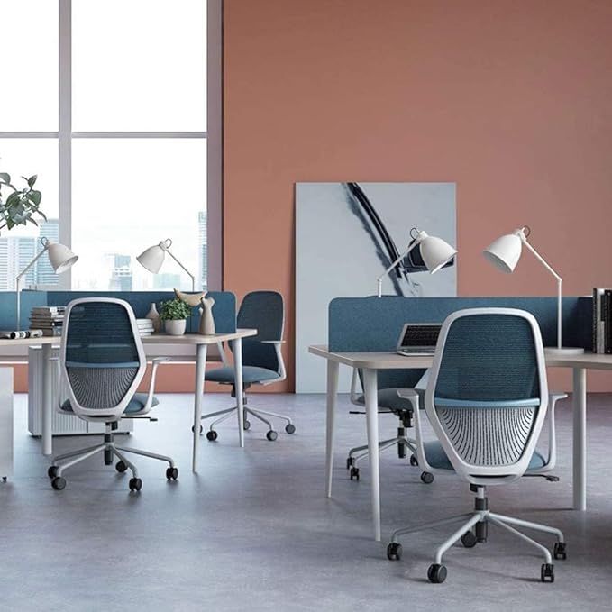 Office Chair Gaming Chair Computer Chair Household Lifting and Rotating Break Netting Backrest Computer Home Chair(Size:One SizeColor:A-Grey)