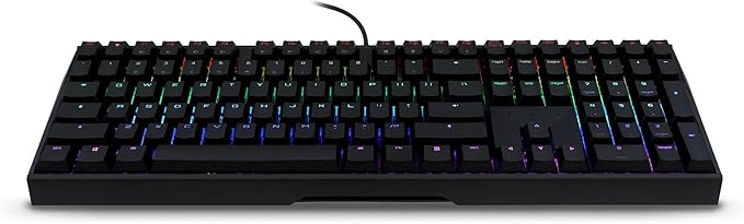 Cherry MX Board 3.0 S Wired Gamer Mechanical Keyboard with Aluminum Housing - MX Brown Switches (Slight Clicky) for Gaming and Office - Customizable RGB Backlighting - Full Size - Black (Renewed)