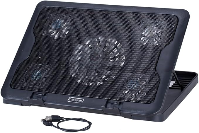 Gatuida Notebook Cooler Cooling Pad with USB Fans Energy-Saving Laptop Cooling Mat Stand for Heat Dissipation Easy Installation Compatible with Laptops