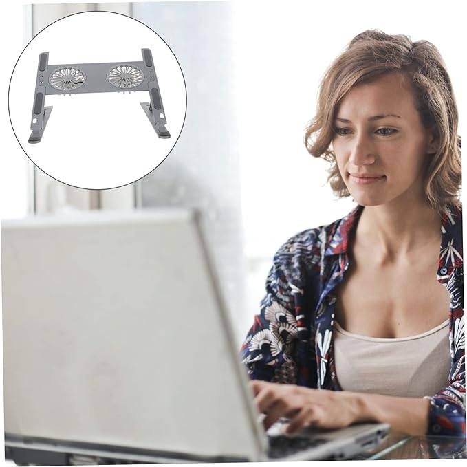 Gadpiparty Gaming Laptop Cooling Bracket High Wind Volume High Rotation Speed Gear Height Adjustment