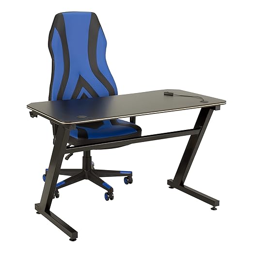 Norwood Magnitude XL -Blue Big and Tall Gaming Chair - Fully Adjustable High Back with Sturdy Wide Seat 300lb Weight Capacity Office Desk and Esports Chair Commercial Furniture (NOR-UTH3050BL-SO)