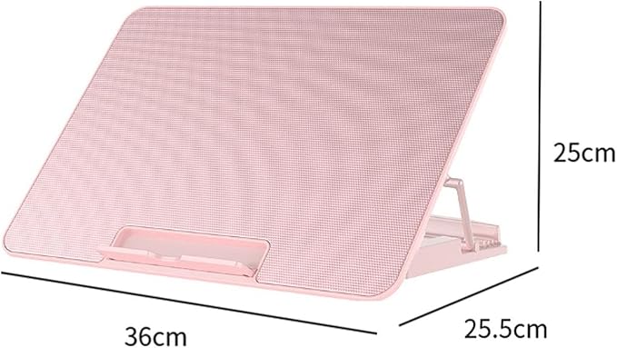 Laptop Cooling Pad with 6 Fans and Adjustable Height for Enhanced Performance Pink