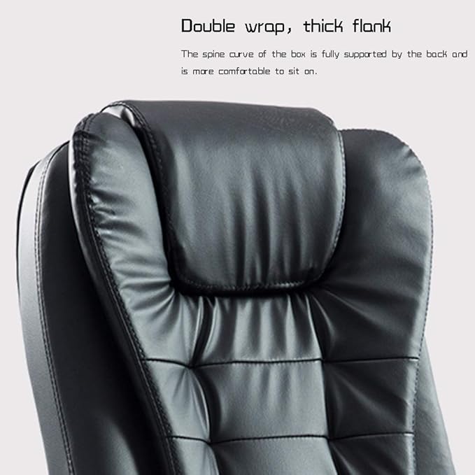 High Back PU Leather Gaming Desk Chair with Footrest Bow Foot Reclining Ergonomic Racing Office Chair Bearing Capacity: 330 Lbs