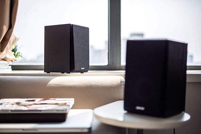 Edifier R980T 4 Active Bookshelf Speakers - 2.0 Computer Speaker - Powered Studio Monitor (Pair)