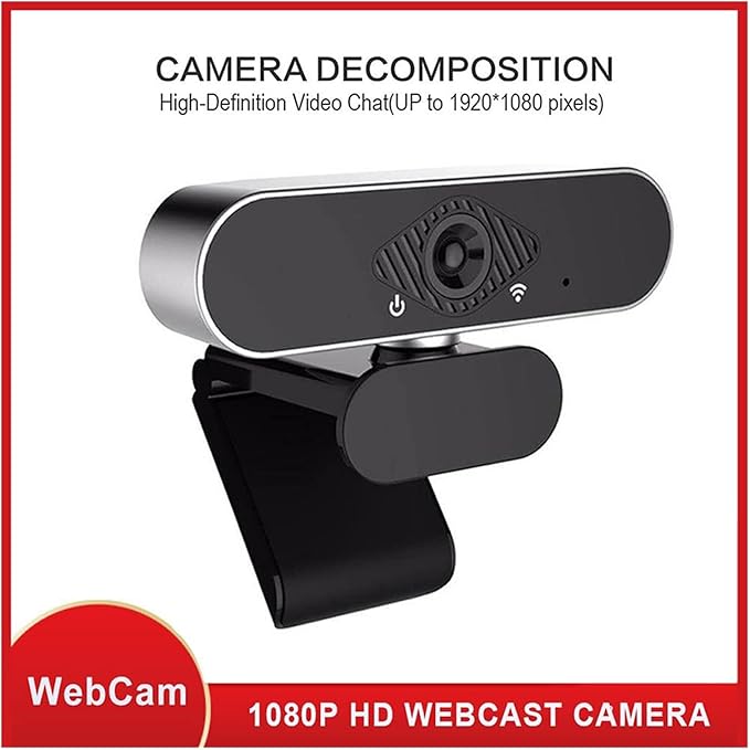 Web Camera Full HD Autofocus Webcam 1080P PC Computer Camera USB Web Camera with Microphone for Video Call Web Cam for Twitch Live for Gaming Video Calling Recording (Color : Type 1)