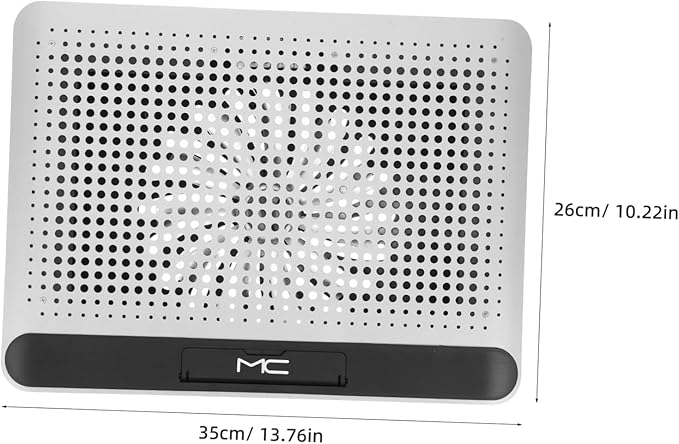Laptop Cooling Pad Laptop Stand Aluminum Alloy Cooler Thin Silent Mute Design Dual USB Interface for 18