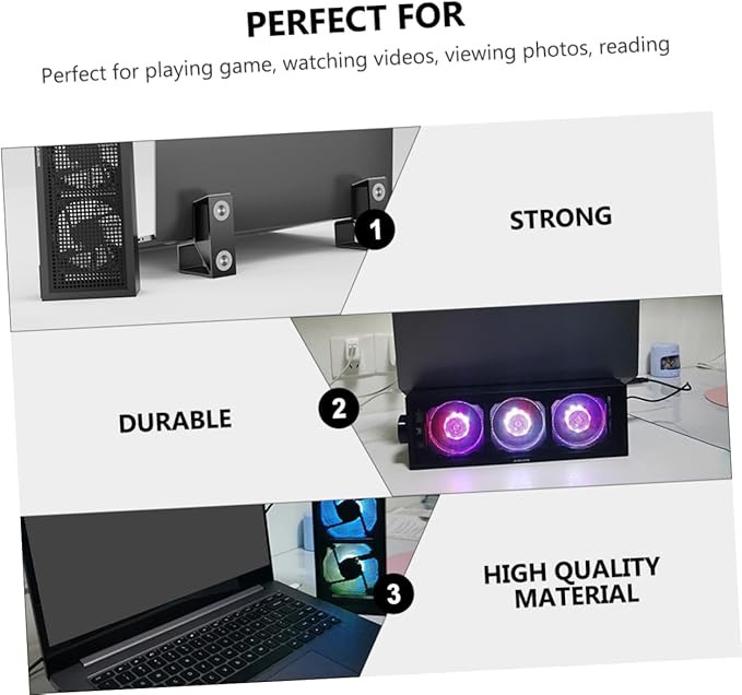 Laptop Stand Fan Gaming Notebook Cooling Rack Heat Dissipation Function