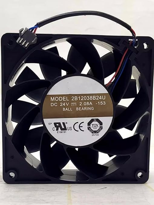 2B12038B24U DC 24V 2.08A 120X120X38MM Inverter Cooling Fan