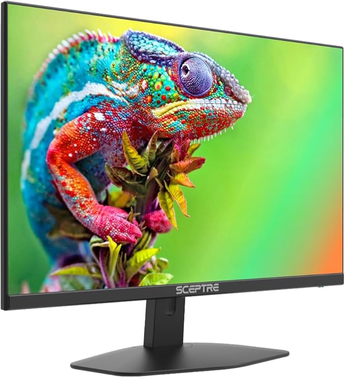 Sceptre 24 IPS Monitor 1920 x 1080p Ultra Slim 75Hz HDMI VGA 99% sRGB Metal Black 2021 (E248W-FPRK)