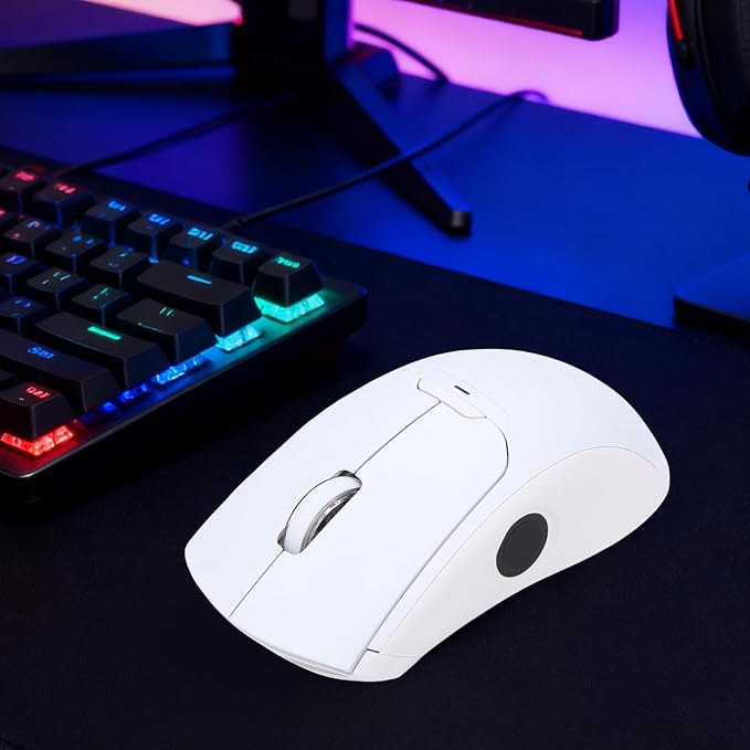 VBESTLIFE Wireless Mouse with Fingerprint Reader 2400 DPI Biometric Fingerprint Scanner Mouse with 2.4G BT5.0 USB Connectivity for PC Laptop