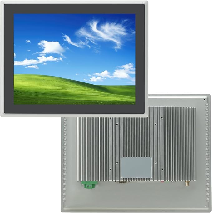 12.1 inch Capacitive Multi-Touchscreen Industrial Embedded Win-10 PC Monitor IP65 Screen with 10 Points Touch Display i5+RAM 8G+256G SSD Integrated Phoenix2pin HD-MI-Out &amp USB Ports