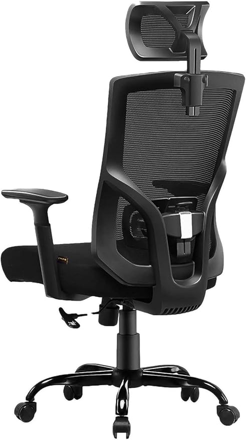 Office Chair Gaming Chair Boss Chair Ergonomic Computer Chair High Back Swivel Chair Video Game Chair Mesh Work Chair Chair (Color : Black) Needed