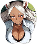 3D Mouse Pad Oppai Mousepad with Soft Gel Wrist Rest Anime Manga Gaming Boob pad Anti-Slip Mouse Mat （Mirk 2）