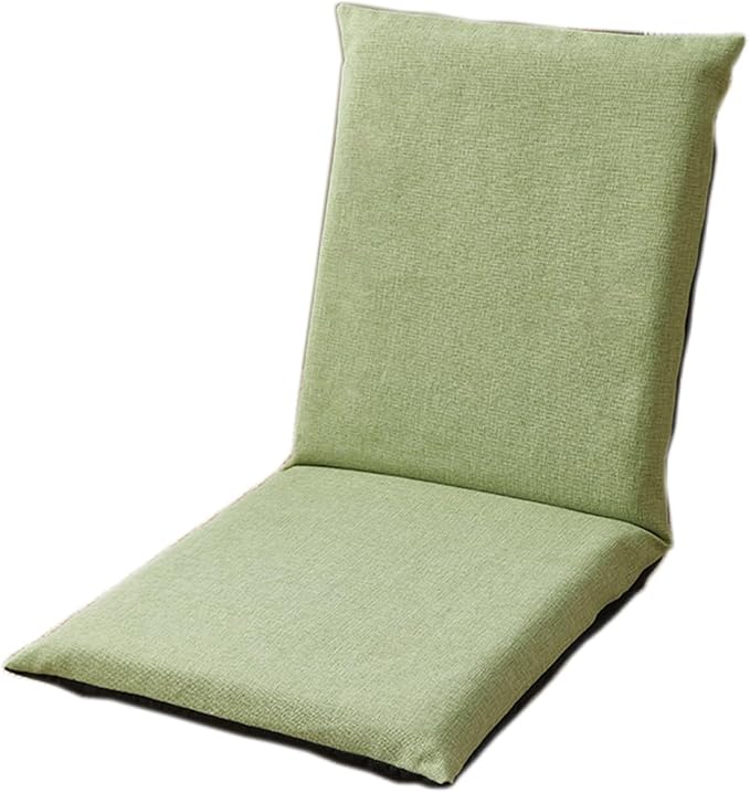 Floor Chair Office Chair with Removable Washable Cover Folding Floor Gaming Chair for Bed Lounging Reading(Green)