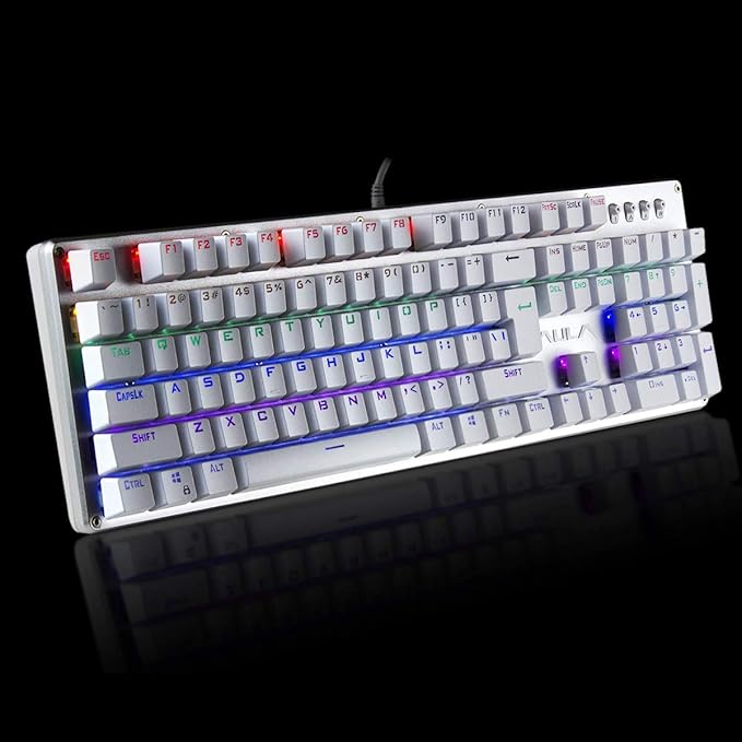 AULA Unicorn Backlit Mechanical Keyboard with Multi-color LED Illuminated Gaming Computer Keyboard F2010