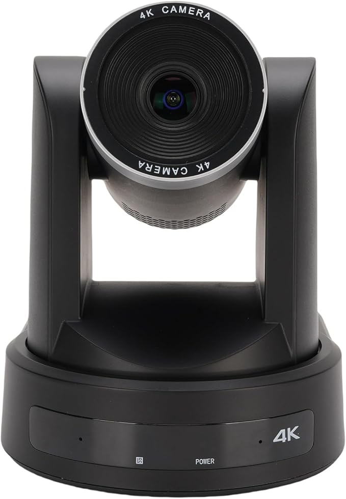 Yoidesu 4K Conference Room Camera System 12X Optical Zoom AI Auto Tracking PTZ Camera with CMOS Sensor 3X Digital Zoom Conference Room Webcam for Meeting Streaming (US Plug)