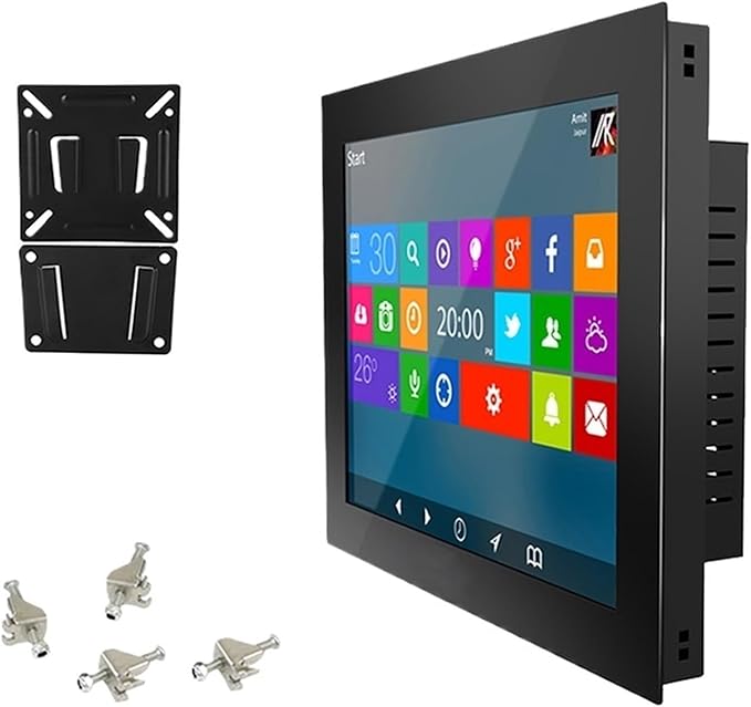 1pc 10.1 inch Monitors for Industrial Computer Buckles Mounting Not Touch Screen Industrial Display(DVI VGA)