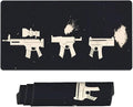 Handgun Desk Cover MatExtended Large Mouse PadComputer Laptop Mat Desk Decor for Office Game Home 30x16 Inch